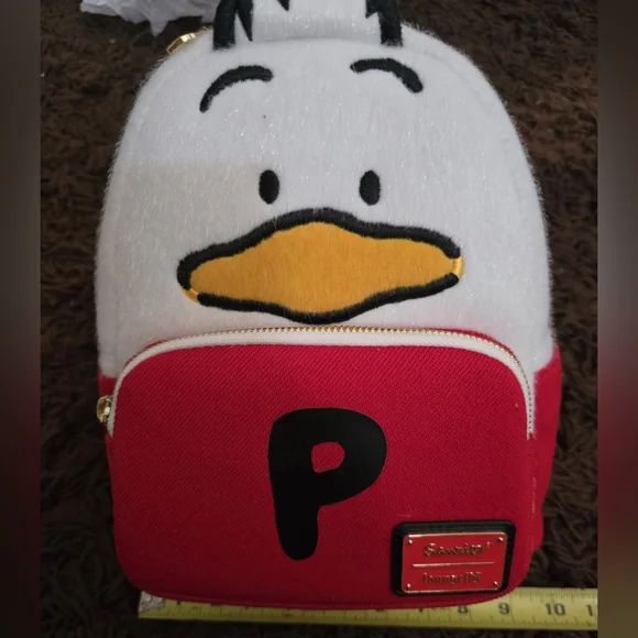 Loungefly Sanrio Pekkle Cosplay Figural Mini Backpack/HANDBAG    New With Tags Loungefly Sanrio Pekkle Fuzzy Duck Figural Cosplay Mini  main image 2